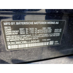 2020 BMW X5 5UXCR6C08LLL66646 58688375