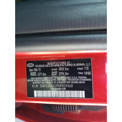 2021 HYUNDAI ELANTRA 5NPLS4AG9MH024560 57899765