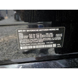 2022 BMW X5 5UXCR4C05N9J90269 55805675