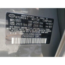 2021 HYUNDAI SONATA KMHL64JA8MA164294 58547435