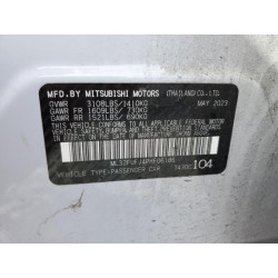 2023 MITSUBISHI MIRAGE ML32FUFJ4PHF06186 54169585
