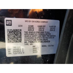 2025 CHEVROLET TRAILBLZR KL79MUSL0SB149409 54713835