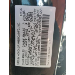 2021 HONDA ACCORD 1HGCV1F55MA030300 59114215