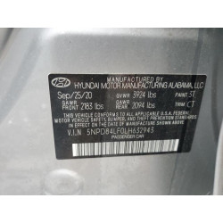 2020 HYUNDAI ELANTRA 5NPD84LF0LH632943 56657775
