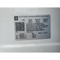 2021 CHEVROLET EQUINOX 3GNAXUEV5ML348727 57305635