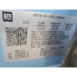 2024 CHEVROLET TRAX 1RS KL77LGE27RC219734 55091095