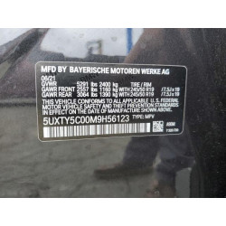 2021 BMW X3 5UXTY5C00M9H56123 52812865