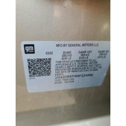 2022 CHEVROLET MALIBU 1G1ZD5STXNF124886 59193485