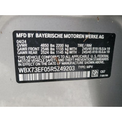 2024 BMW X1 WBX73EF05R5Z49203 52685125