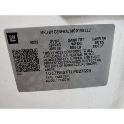 2020 CHEVROLET MALIBU 1G1ZB5ST7LF027695 43792085