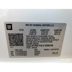 2020 CHEVROLET ALL Models 1GC4YREY4LF298048 53164485