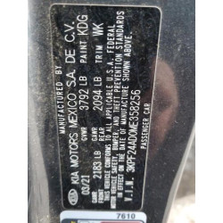 2021 KIA FORTE 3KPF24AD0ME358256 48696315