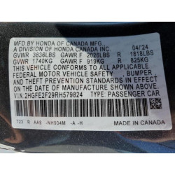 2024 HONDA CIVIC 2HGFE2F29RH579824 53242555