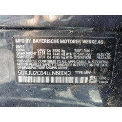 2020 BMW X5 5UXJU2C04LLN68043 49977365