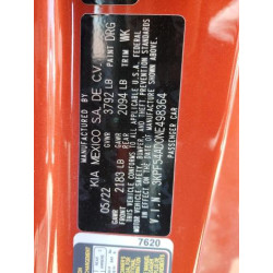 2022 KIA FORTE 3KPF54AD0NE498364 52110275