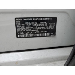 2020 BMW X5 5UXJU4C04L9C59328 59709755