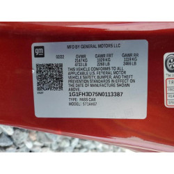 2022 CHEVROLET CAMARO 1G1FH3D75N0113387 60114015