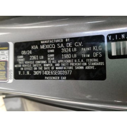 2025 KIA K4 LX 3KPFT4DE6SE003977 60619045