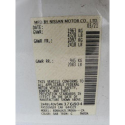 2021 NISSAN ALTIMA 1N4BL4DV5MN376804 59485355