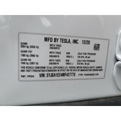 2021 TESLA MODEL S 5YJSA1E24MF427775 48431165