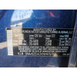 2022 HYUNDAI SANTA FE 5NMS2DAJXNH476782 49462125
