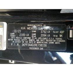 2024 KIA FORTE 3KPF54AD2RE738116 51539325