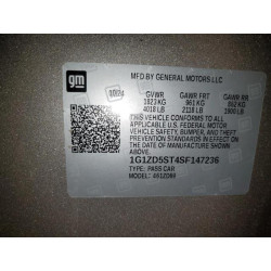 2025 CHEVROLET MALIBU 1G1ZD5ST4SF147236 61607485