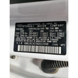 2022 HYUNDAI TUCSON KM8JACAEXNU022998 53826225