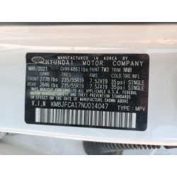 2022 HYUNDAI TUCSON KM8JFCA17NU014047 60331405