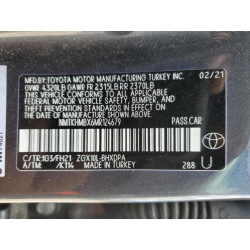 2021 TOYOTA C-HR NMTKHMBX6MR124679 57973775