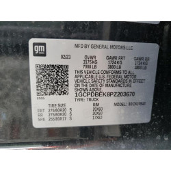 2023 CHEVROLET ALL Models 1GCPDBEK8PZ203670 58496945