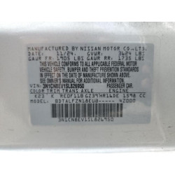 2025 NISSAN VERSA 3N1CN8EV1SL826950 60200755