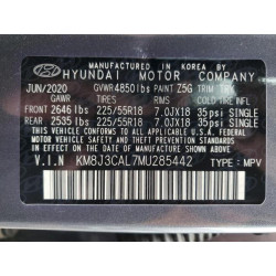 2021 HYUNDAI TUCSON KM8J3CAL7MU285442 59488505