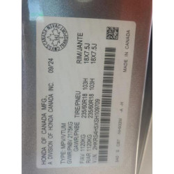 2025 HONDA CRV 2HKRS4H5XSH109709 53699775