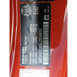2020 BMW M8 WBSAE0C05LCD59053 54118715