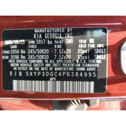 2023 KIA TELLURIDE 5XYP3DGC4PG384995 59015745
