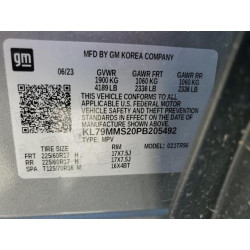 2023 CHEVROLET TRAILBLZR KL79MMS20PB205492 56420655