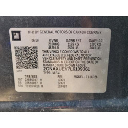 2020 CHEVROLET EQUINOX 2GNAXUEV7L6109361 53697215