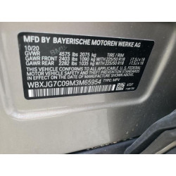 2021 BMW X1 WBXJG7C09M3M65954 63063295