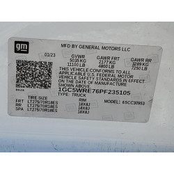 2023 CHEVROLET ALL Models 1GC5WRE76PF235105 58774185