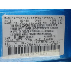 2020 NISSAN SENTRA 3N1AB8CV7LY238073 59630255