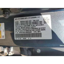 2021 HONDA PILOT 5FNYF6H51MB058081 59951905
