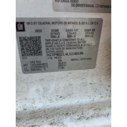 2020 GMC SIERRA 3GTP9EEL4LG148186 53353345