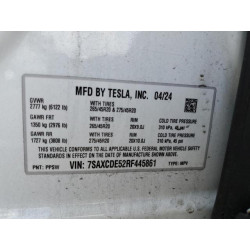 2024 TESLA MODEL X 7SAXCDE52RF445861 54183835