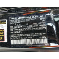 2022 MERCEDES-BENZ GLE-CLASS 4JGFB4KBXNA719487 59056005