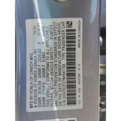 2022 HONDA CIVIC 2HGFE2F21NH541708 61782545