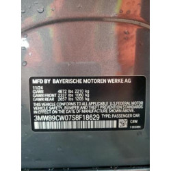 2025 BMW 3 SERIES 3MW89CW07S8F18629 62291505