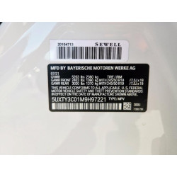 2021 BMW X3 5UXTY3C01M9H97221 60921755