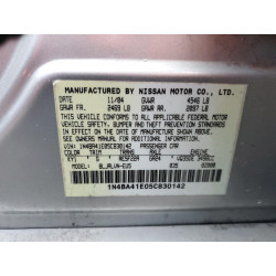 2005 NISSAN MAXIMA
