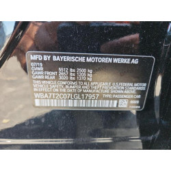 2020 BMW 7 SERIES WBA7T2C07LGL17957 65585015
